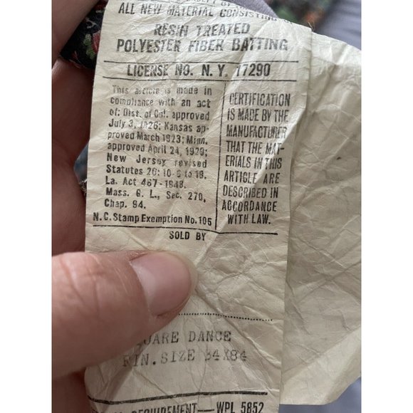 70s Vtg Patchwork Quilt Style Hugger by Barclay Wearable Sleeping Bag Snuggie - Picture 9 of 11